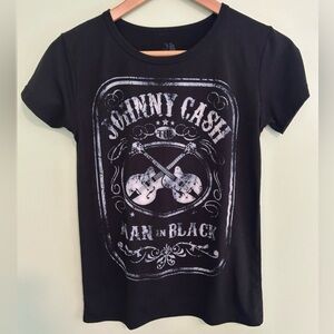Johnny Cash Women's Black Tshirt